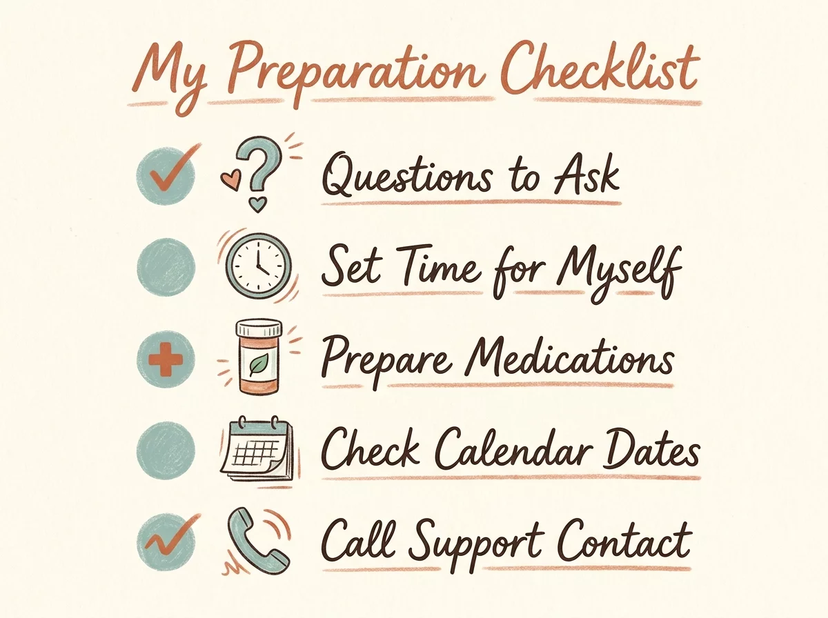 Checklist des questions a poser avant de quitter le cabinet